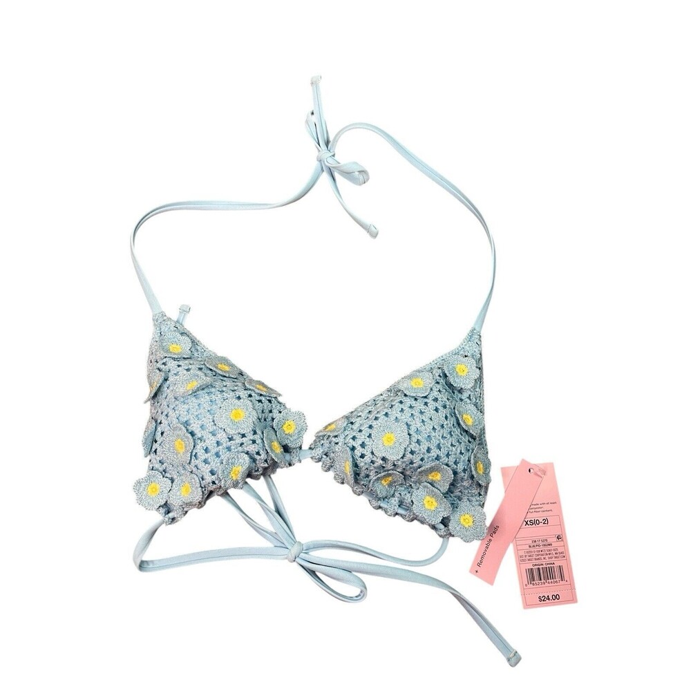 Wild Fable Crochet‎ Bikini Top Xs